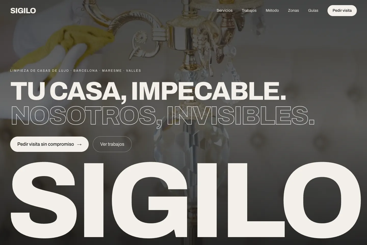 Portada de la web de Sigilo (sigilohome.com)